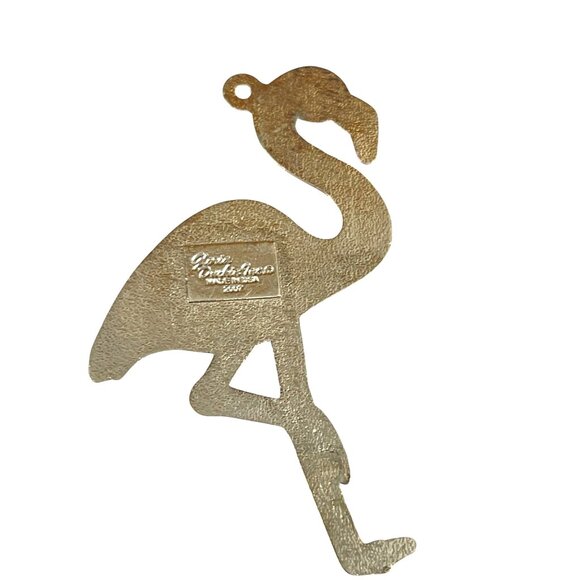 Flamingo Bronze Gloria Dunkin Inc 2007 Pendant for keychain or necklace - Picture 4 of 6